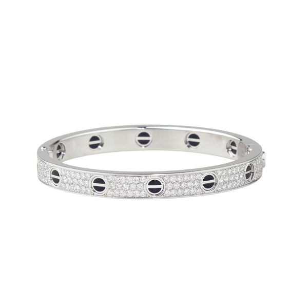 [⭐Lucky]LOVE BRACELET 6.1MM DIAMOND-PAVED CERAMIC