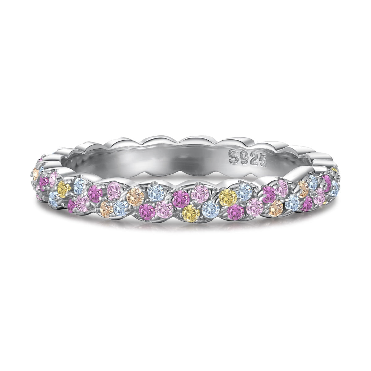 [⭐Lucky Jewelry]Dainty Ebullient Round Cut Daily Ring