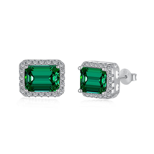 [⭐Lucky Jewelry]Luxurious Dainty Emerald Cut Banquet Earrings