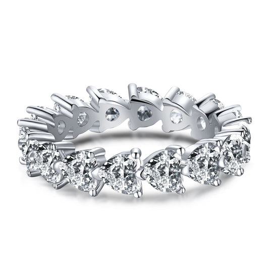 [⭐Lucky Jewelry]0.25 Carat Radiant Romance Heart Cut Lover Ring