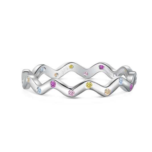 [⭐Lucky Jewelry]Ornate Vibrant Round Cut Daily Ring