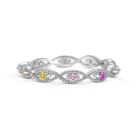 [⭐Lucky Jewelry]Elegant Energetic Round Cut Daily Ring