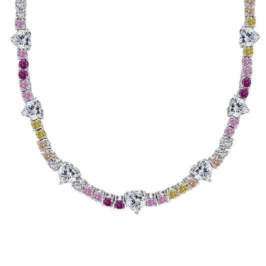 [⭐Lucky Jewelry]Delicate Colorful Rainbow Tennis Chain