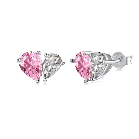 [⭐Lucky Jewelry]Dazzling Elegant Heart Cut Lover Earrings