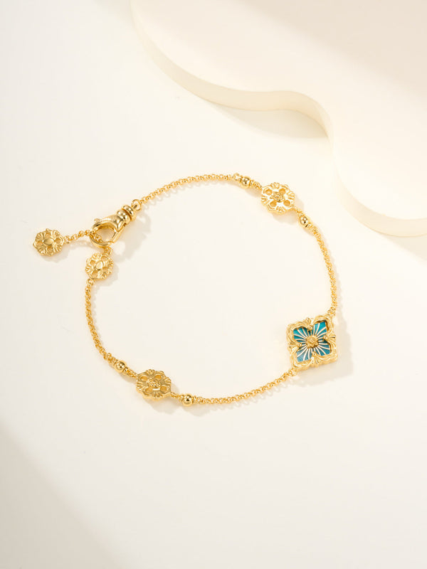 [⭐Lucky]B.C.L ENAMELED One-Flower Bracelet（Various Colors)