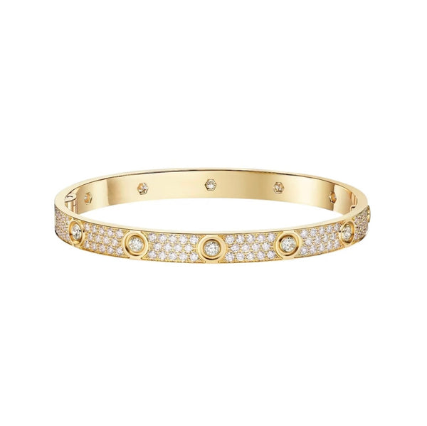 [⭐Lucky]LOVE BRACELET 6.1MM DIAMOND-PAVED 10 BIG DIAMONDS