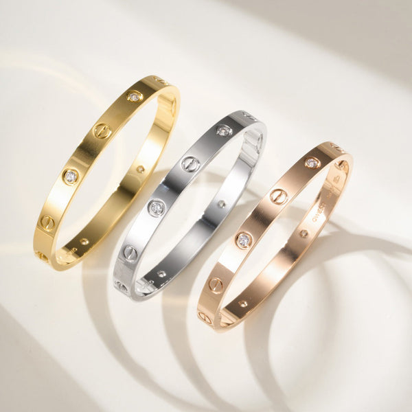 [⭐Lucky]LOVE BRACELET 6.1MM 4 DIAMONDS