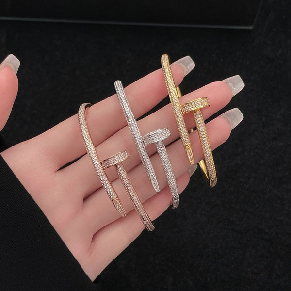 [⭐Lucky]JUSTE BRACELET 3.5MM ALL DIAMONDS