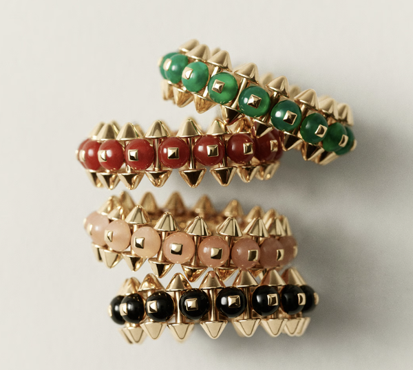[⭐Lucky]CLASH ELEGANT ROSE GOLD RING FEATURING NATURAL AGATE