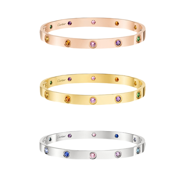[⭐Lucky] 2026 RAINBOW LOVE BRACELET 6.1MM  10 DIAMONDS